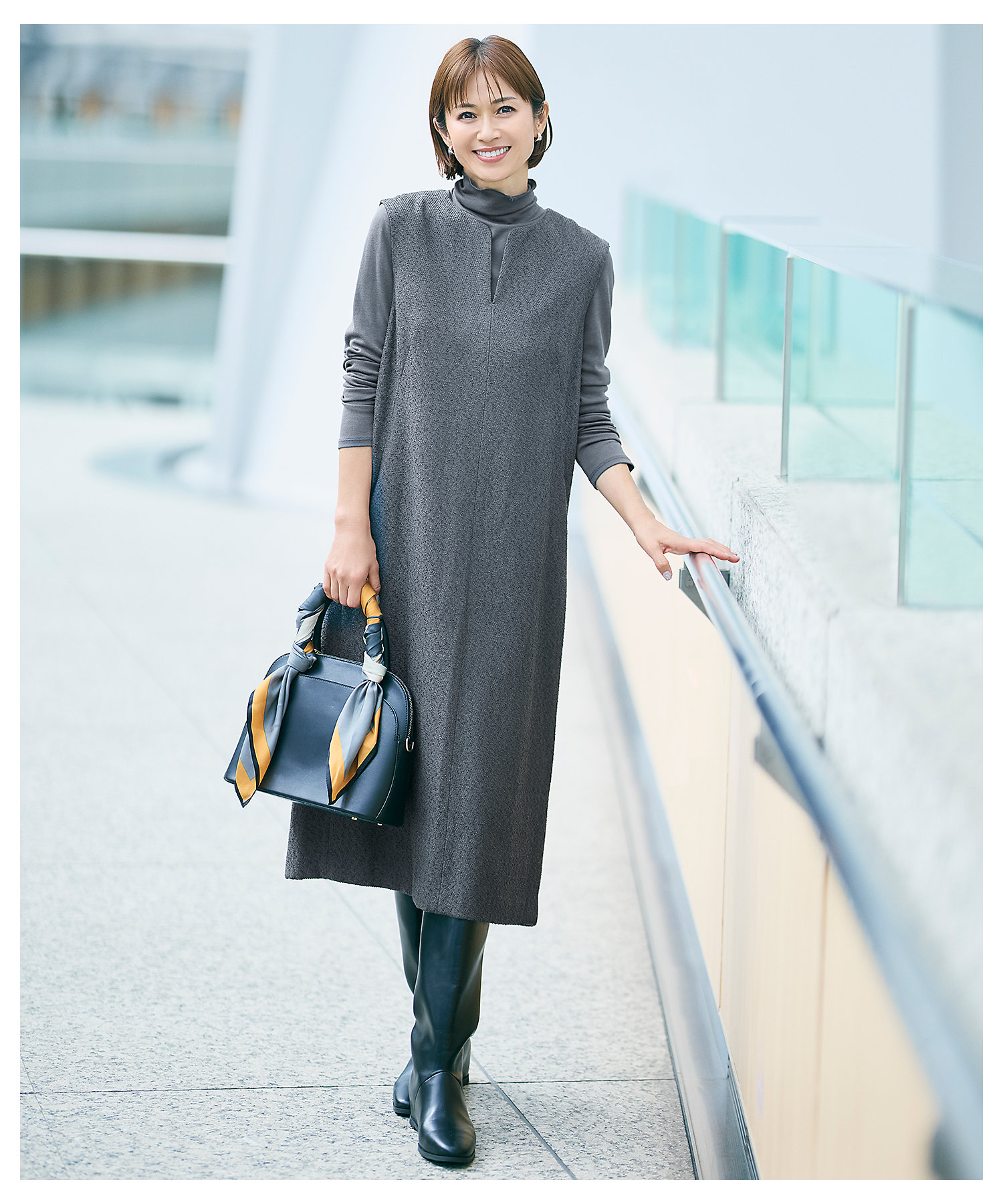 カタログ掲載】ブライトリングツイード ジャンパースカート