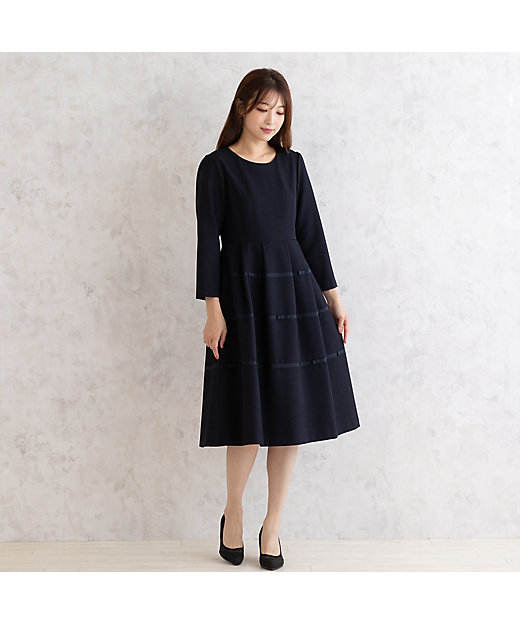 リボン切替ワンピース（51016419） | Rose Tiara (Women