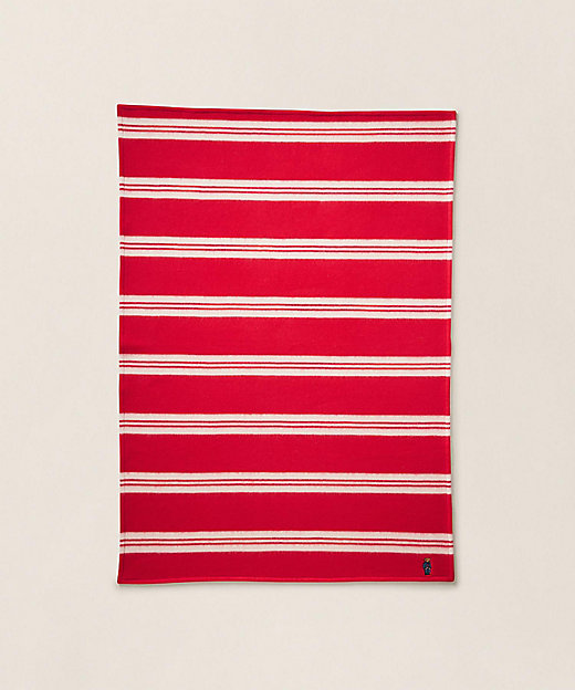 Polo ベア ストライプド ハーフ ブランケット | RALPH LAUREN HOME