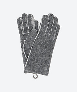 ケーブルニット ウールカシミヤ グローブ