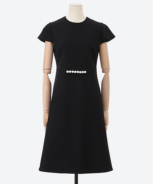 ハーフスリーブフレアパールドレス YCD－923－988 | YOKO