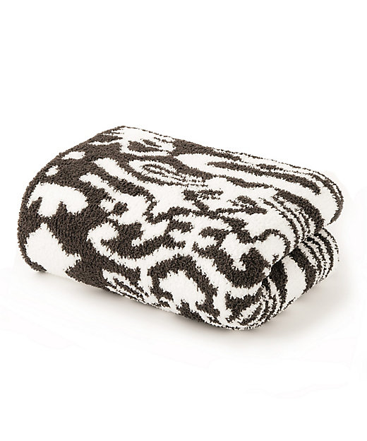 織柄ブランケット ウォルナット／クリーム | KASHWERE/カシウエア