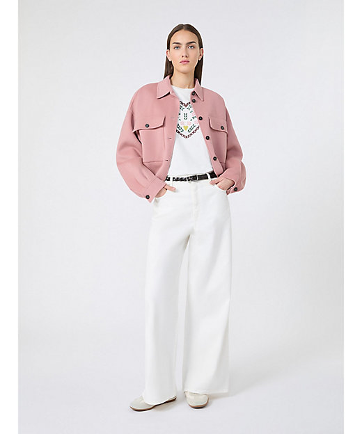 メディーナ コットン ドリル ワイドレッグ パンツ