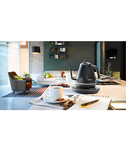 アイコナ 温度設定機能付き電気カフェケトル KBOE1230J－GY