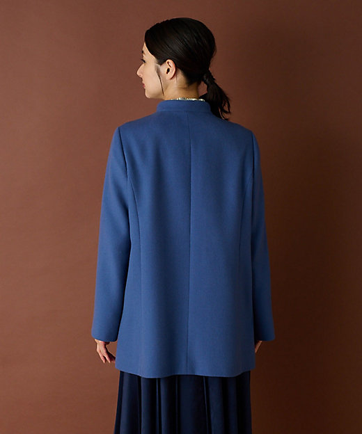 カシミヤスタンドカラーコート【深喜毛織 】 | Leilian (Women