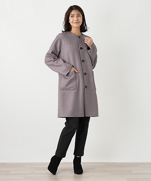 近年 Leilian レリアン ステファノーニ リバーシブル コート 9号