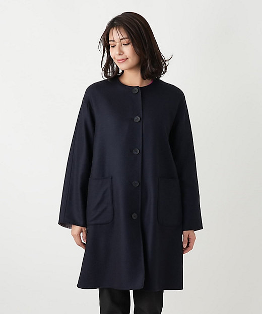 近年 Leilian レリアン ステファノーニ リバーシブル コート 9号