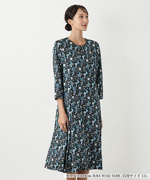 ウォッシャブル】花柄ワンピース【プラス企画】 | Leilian plus house