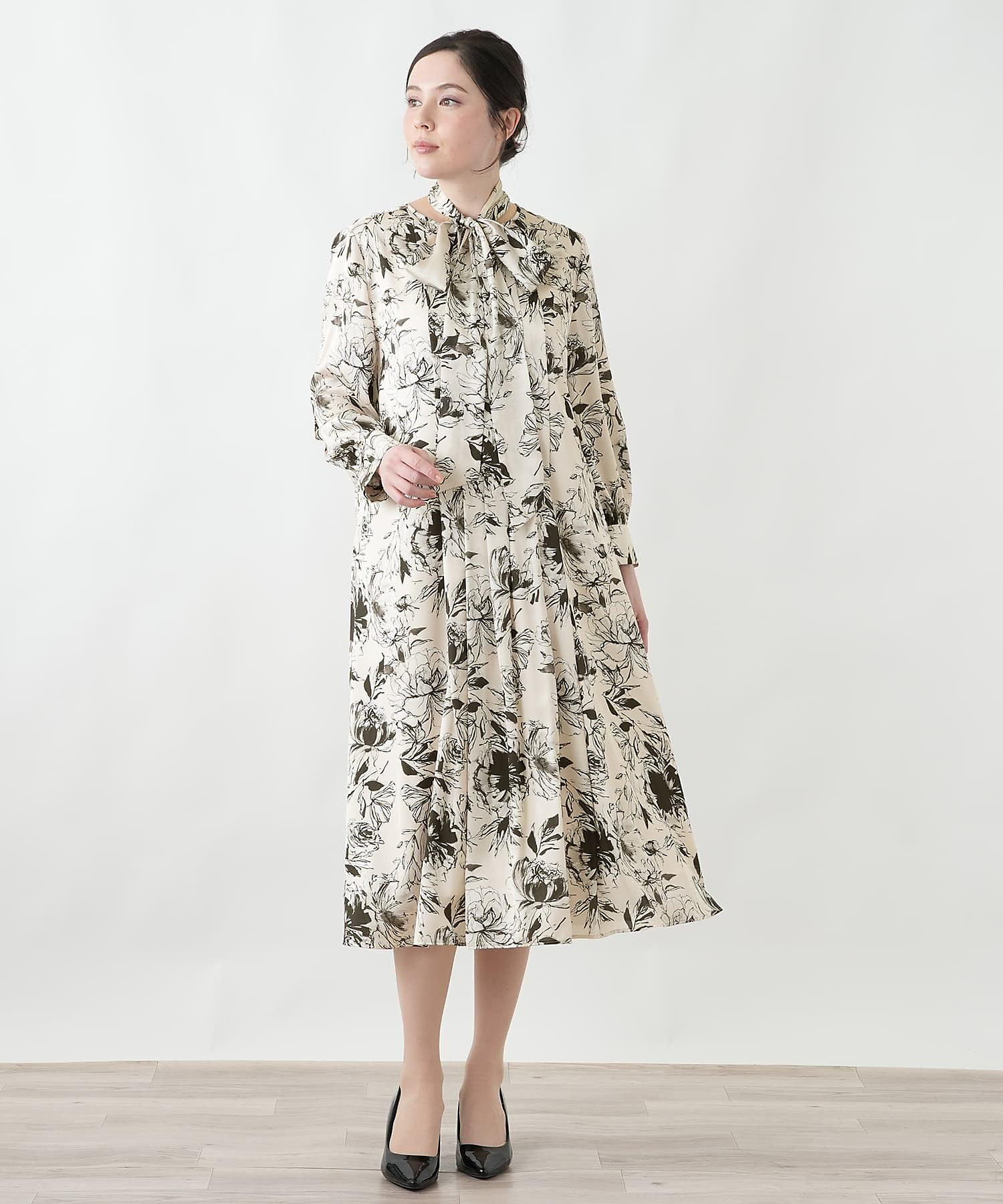 花柄ワンピース【26年2月カタログ】 | Leilian plus house (Women