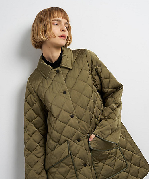 キルティングダウンハーフコート | LANVIN en Bleu (Women)/ランバン