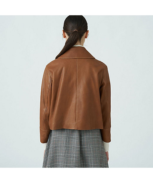 セミベジタブルレザー サックジャケット | maison TOMORROWLAND/メゾン