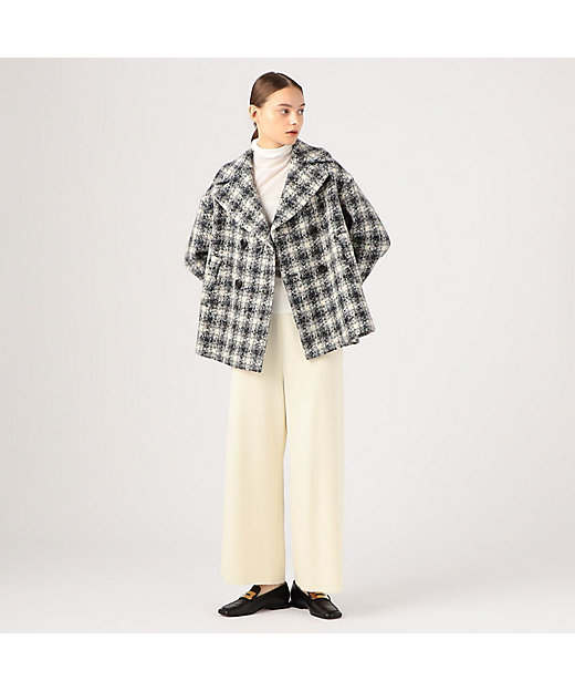 ブリエネップツイード ハーフコート | maison TOMORROWLAND/メゾン