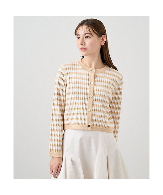 ウェーブボーダージャケット カーディガン | ANAYI/アナイ | 三越