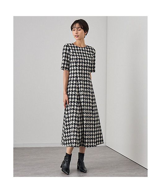 ストレッチジャカードフレア ワンピース | ANAYI/アナイ | 三越伊勢丹