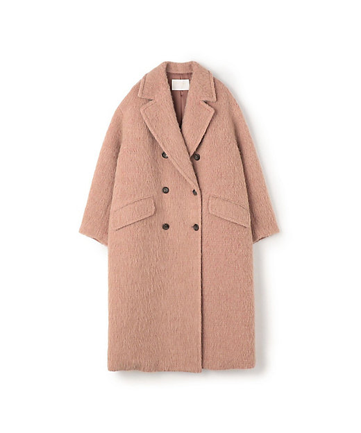 ウールアルパカシャギー ダブルブレストコート | maison TOMORROWLAND