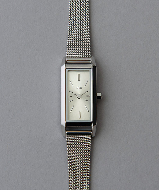 レクタングルフェイス メッシュベルト ウォッチ | ete bijoux (Women