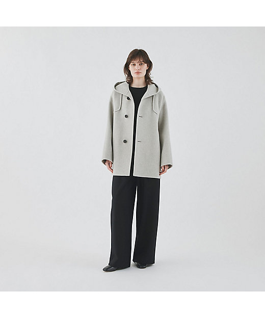 ウールカシミヤダブルフェイス フーデットコート | GALERIE VIE (Women