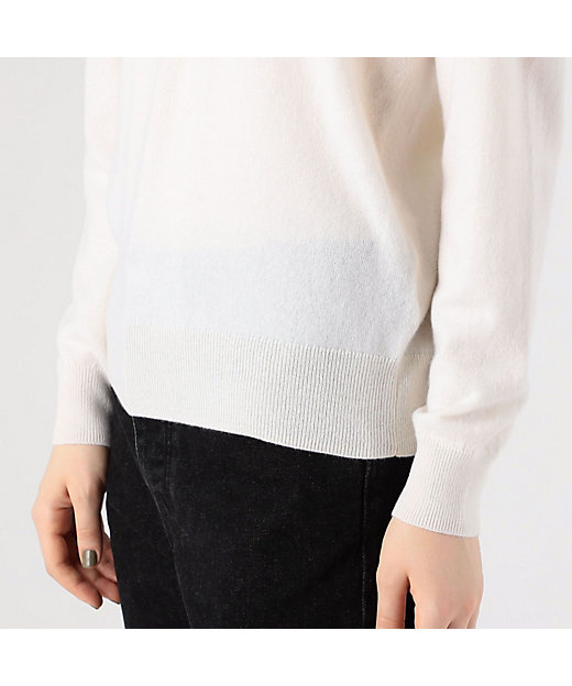 スコットランドカシミヤ Vネックニット | GALERIE VIE (Women