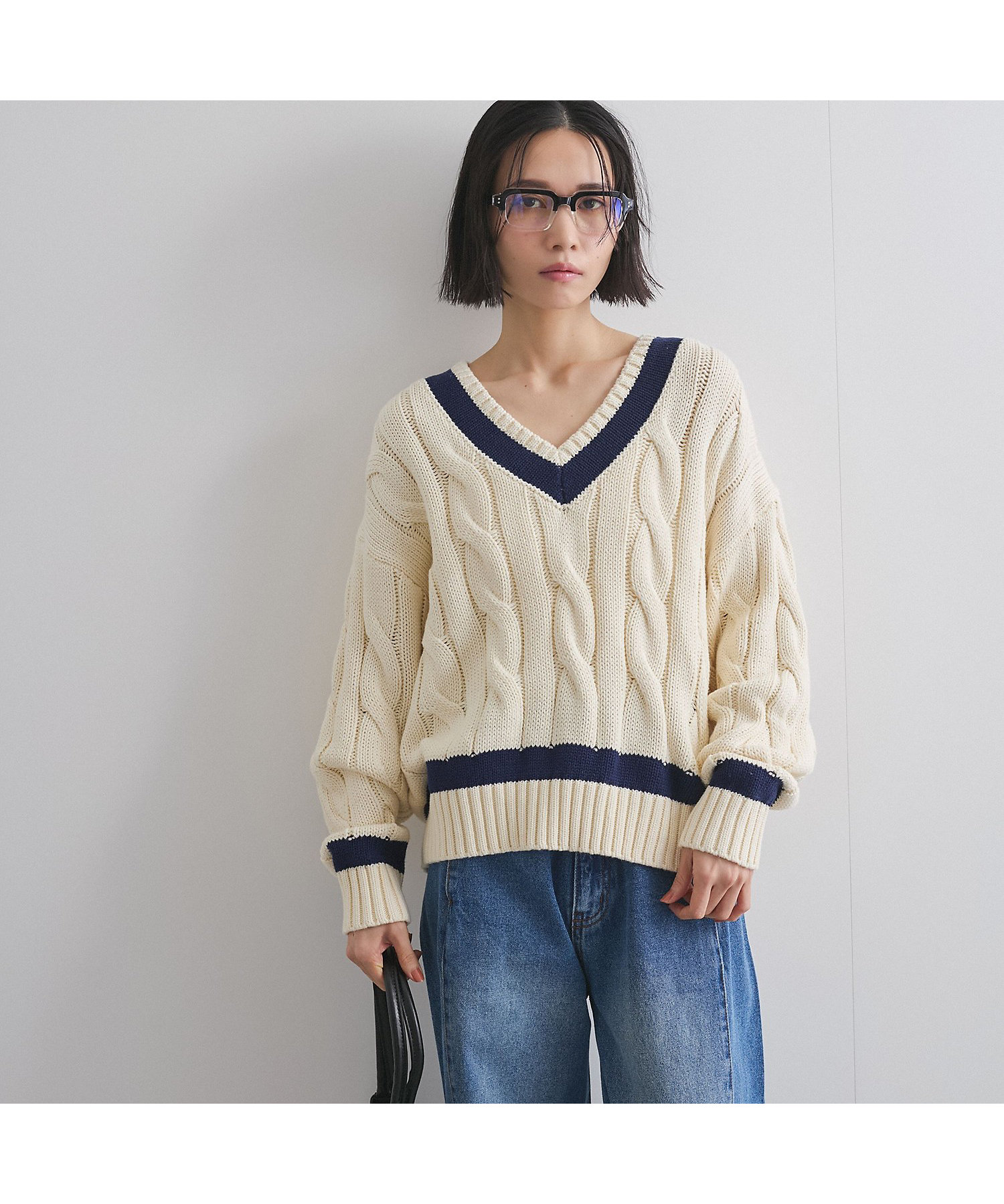 チルデンニットVネックプルオーバー≪手洗い可能≫ | VICKY（Women