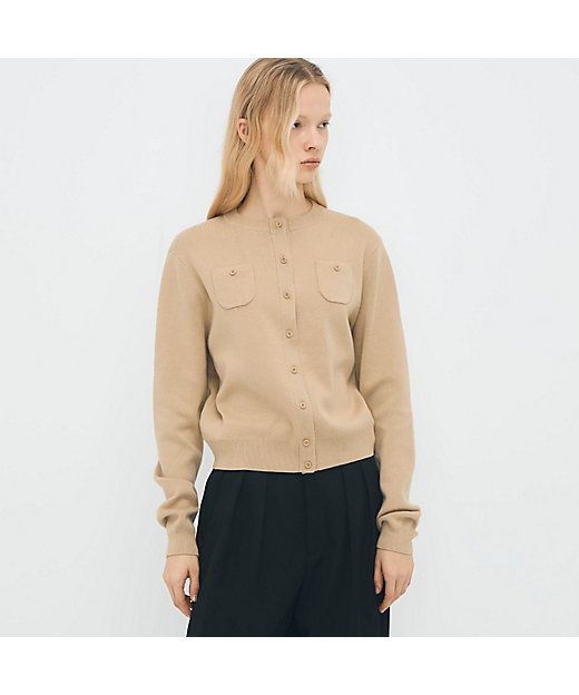 コットンカシミヤ クルーネックカーディガン | CABaN/キャバン | 三越