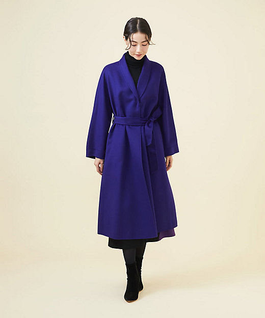 WINTER BLUE】ショールカラーリバーコート | Sybilla (Women