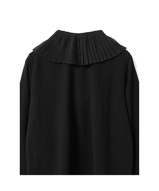 mizuiro ind プリーツカラーシャツプルオーバー | mizuiro