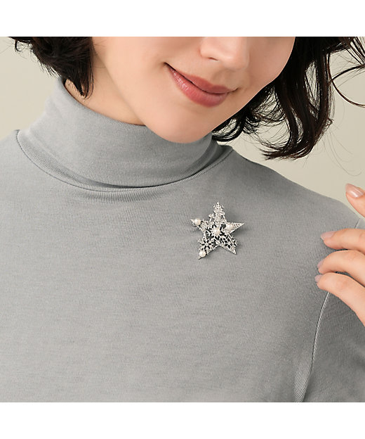 雪の結晶 星 ブローチ VBMV4786 PF | VENDOME BOUTIQUE