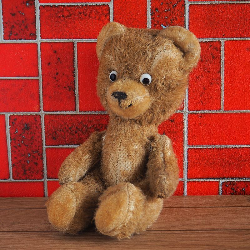 テディベア アンティーク ポンチ目のかわいい子 テディベア