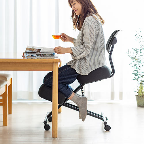 ほぼ新品【Balans Easy】姿勢矯正チェア カバー付き ほぼ新品【Balans