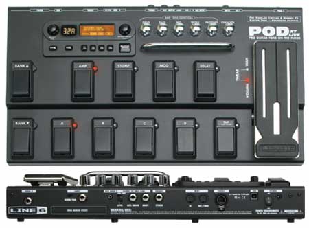 ギターマルチエフェクターLINE6 POD XT LIVEのレビュー！ | 音楽まにあ