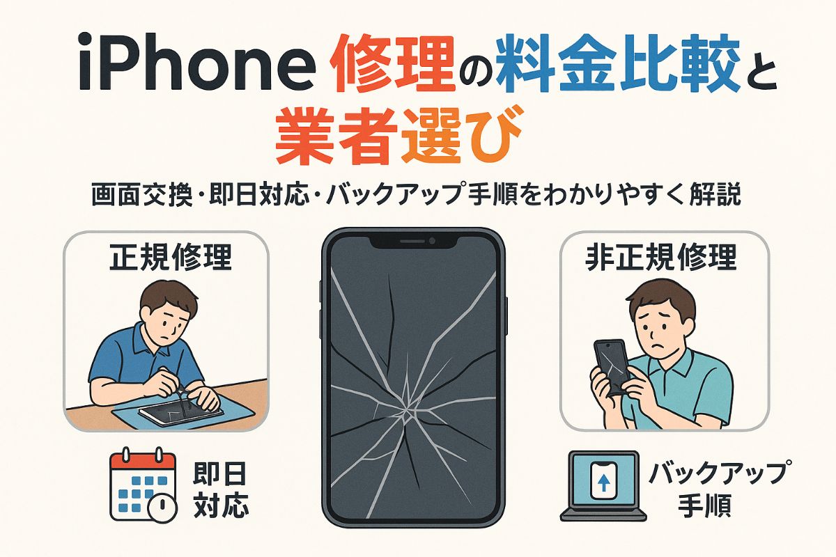 iphone修理で画面交換の料金比較と正規・非正規業者選びガイド即日対応