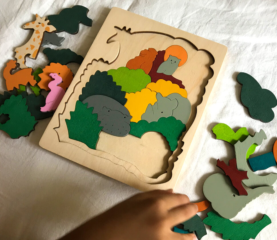 6歳〜・店長レビュー】George Luck Puzzle『AFRICAN ANIMALS（2重