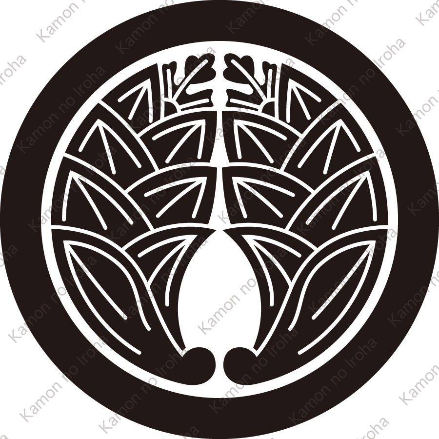 丸に抱き茗荷紋（まるにだきみょうが）：家紋のいろは