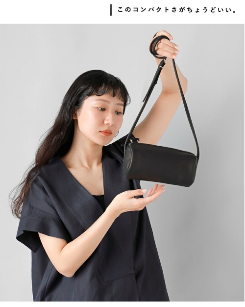 Aeta アエタ DA103 CYLINDER SHOULDER ディアレザー ショルダー バッグ