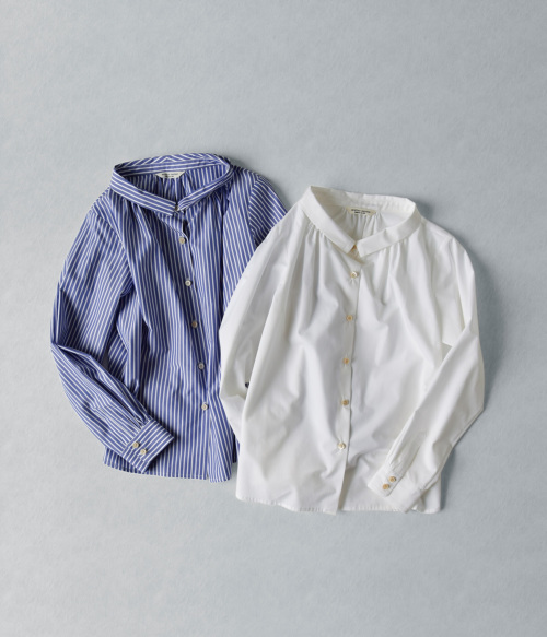 atelier naruse アトリエナルセ コットン スタンド オフ カラー