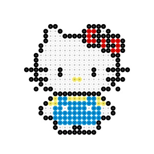 ハローキティのアイロンビーズ図案 | アイロンビーズ