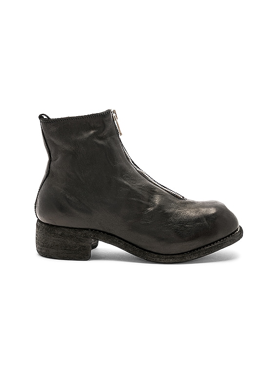 Guidi Soft Horse Full Grain Front Zip Boots in Black | FWRD