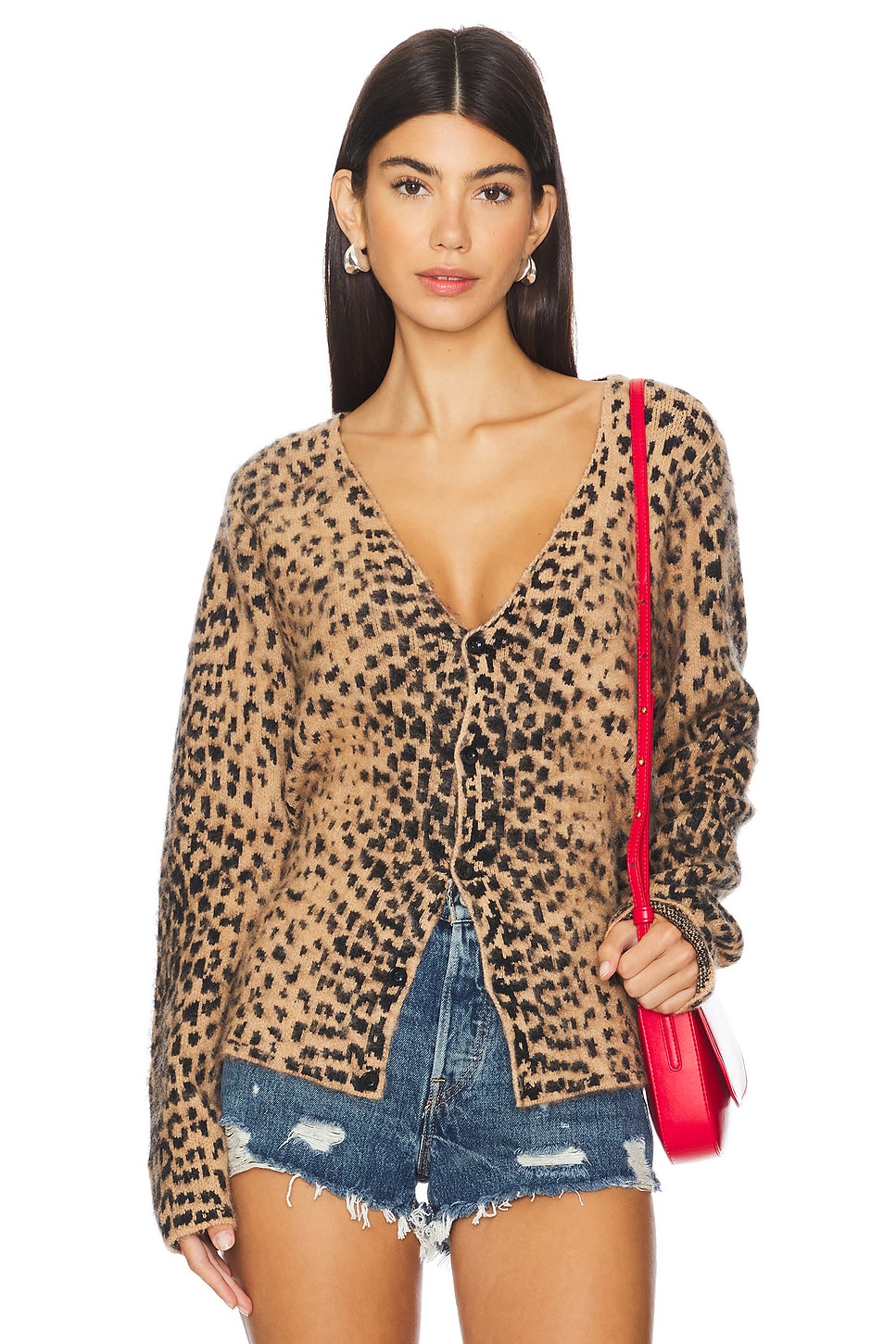Jaded London Chuck Cardigan in Leopard | REVOLVE