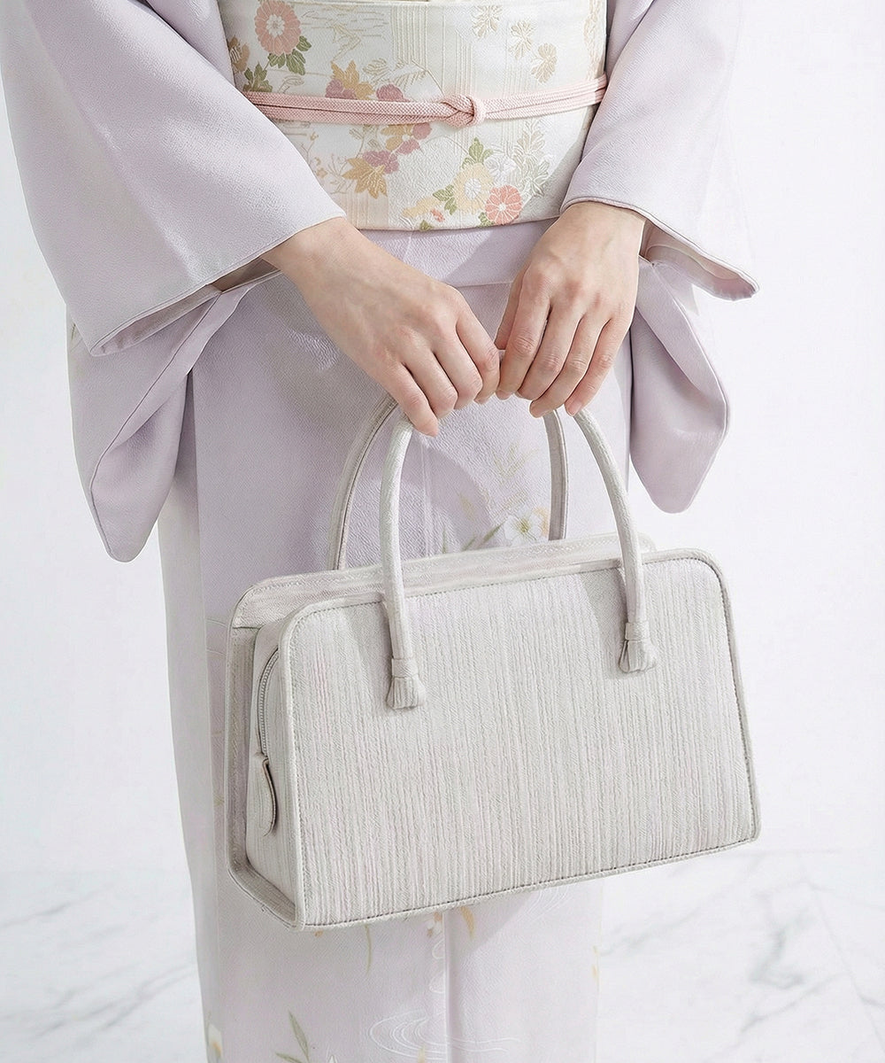 尾州織 撥水利休バッグ＆草履セット