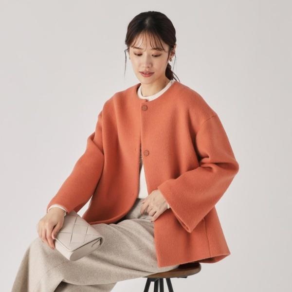 COUP DE CHANCE（クードシャンス） 【日本製】ノーカラーコート