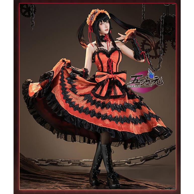 猫屋小舗 デート・ア・ライブ コスプレ 時崎狂三 衣装 ※ウィッグ 鞋