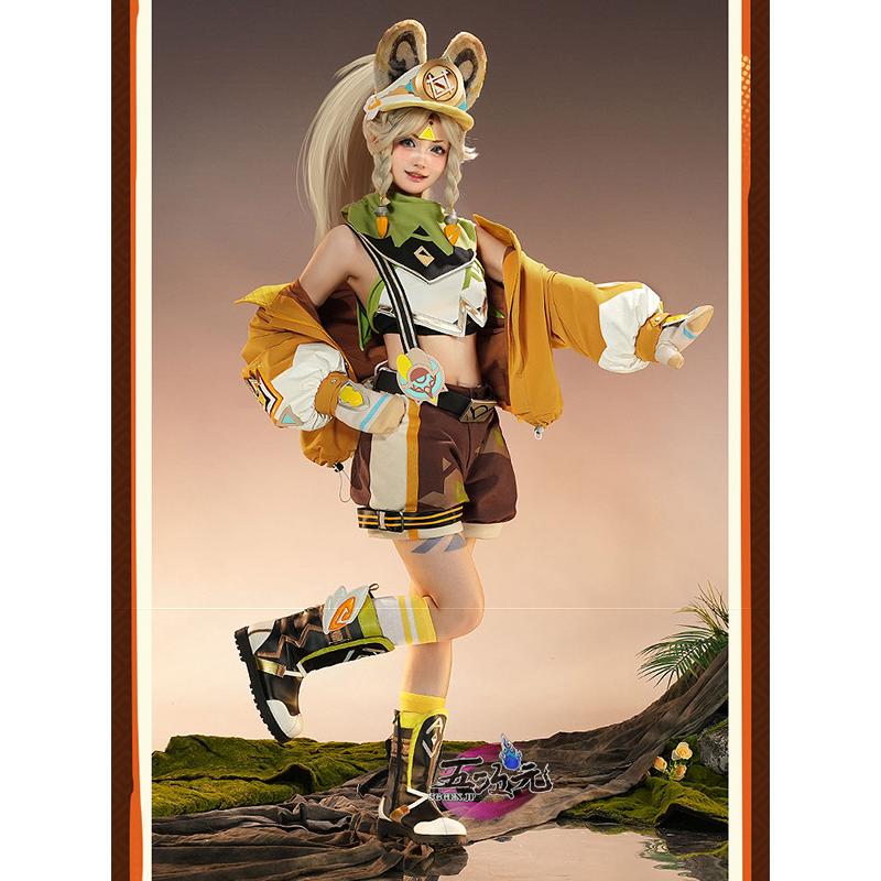 三分妄想 原神 コスプレ カチーナ 衣装 ※ウィッグ 靴 追加可 : 五次元