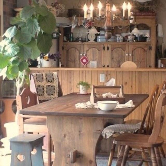 ♪ カントリーテーブル サイズ変更可 ダイニングテーブル アメリカン