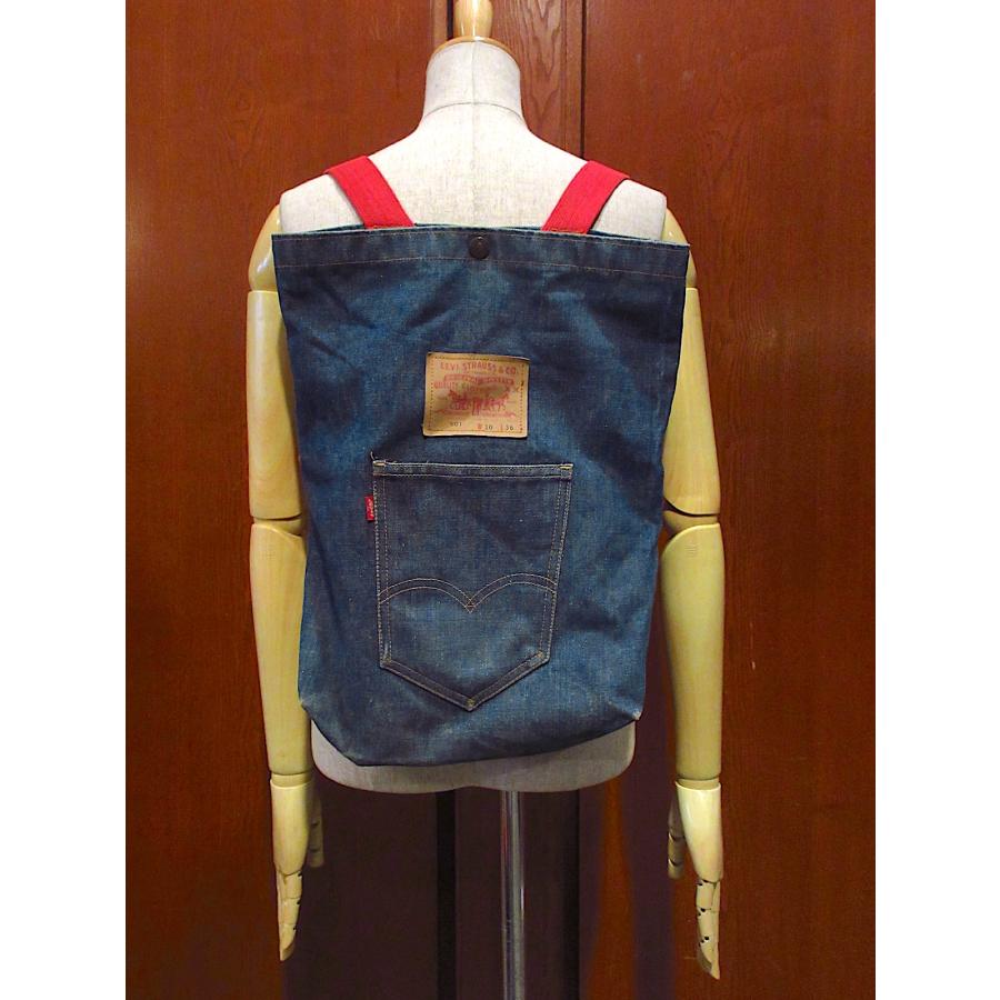 ビンテージ70's○Levi'sデニムバックパック○240103m1-bag-bp
