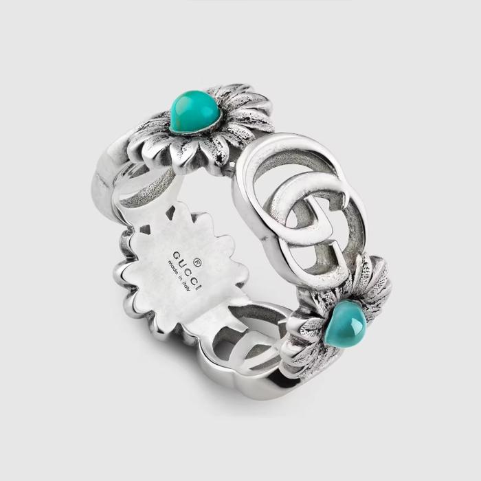 GUCCI（グッチ） フラワーモチーフ リング レディス シルバー