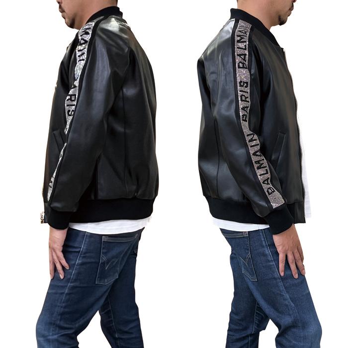 BALMAIN（バルマン） メンズ ブルゾン ジャケット 8013 ラインストーン