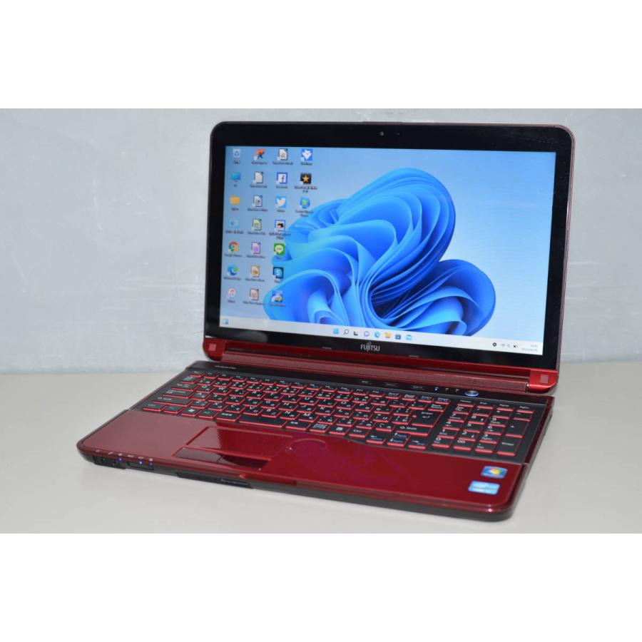 FUJITSU ノートPC AH77/G ワインRED 爆速SSD 高速i7 FUJITSU ノートPC