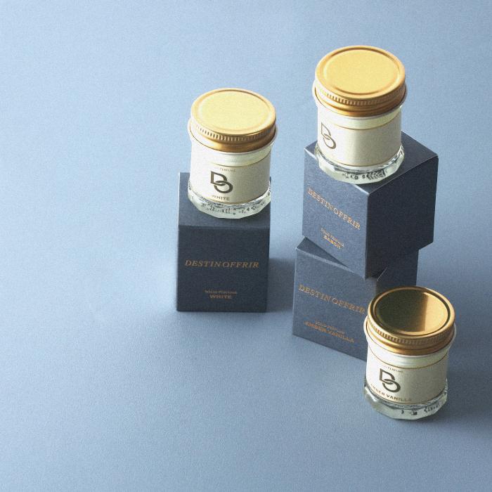 DestinOffrir ソリッドパフューム 練り香水 サボン/ホワイト/アンバー