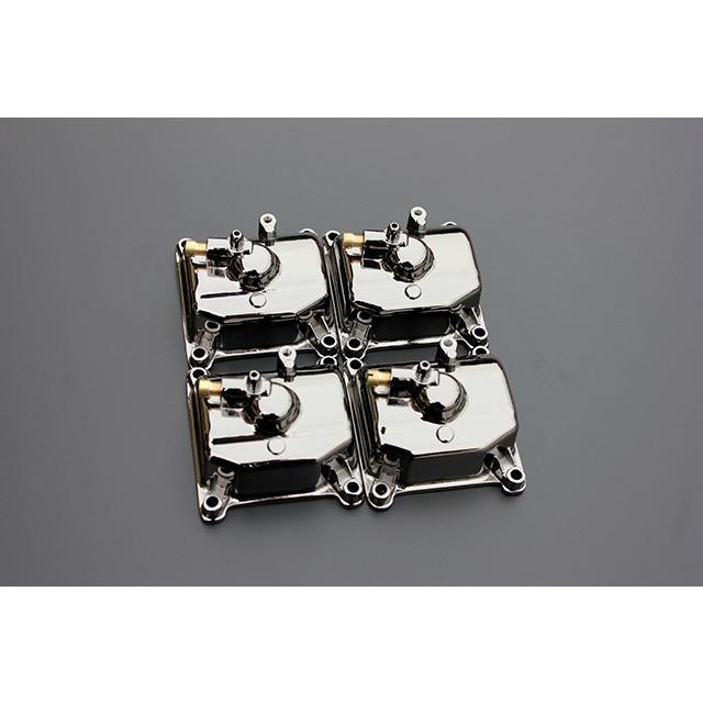 ブラックメッキ CVKキャブ フロートチャンバー 新品 アルミ 4個 ZR-7S