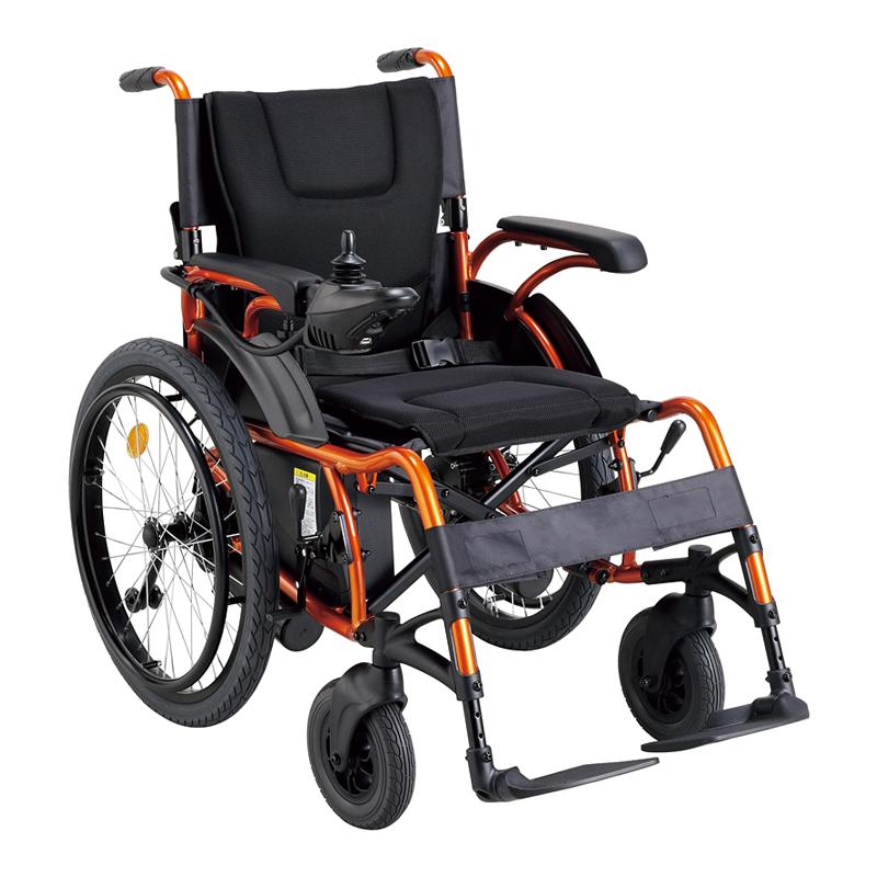 マキテック 電動車椅子 アルミ製 軽量コンパクト 折りたたみ 背折れ 自